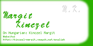 margit kinczel business card